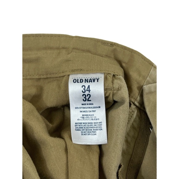 Old Navy Men Brown Straight Leg Cargo Pants‎ Sz 34x32 - Picture 4 of 5